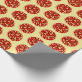 Funny Pizza Muster Geburtstagsfeier Packpapier (Ecke)