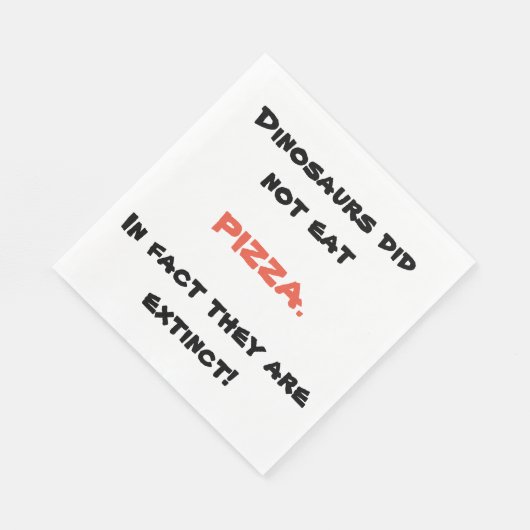 Funny Pizza napkins Serviette (Ecke)