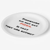 Funny Pizza Pappteller (Schrägansicht)