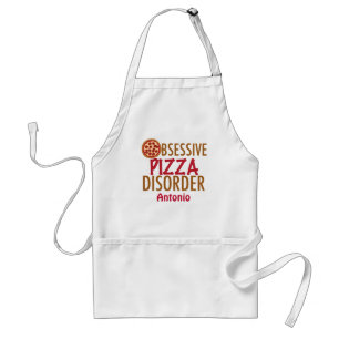 Funny Pizza Parlor Monogram Pizzeria Chef Schürze