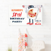 Funny Pizza Party Banner (Insitu)