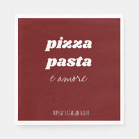 Funny Pizza Pasta Amore Rote Italienische Küche