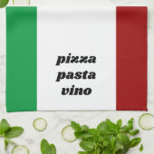 Funny Pizza Pasta Vino Name Italienische Küche Geschirrtuch (Gefaltet)