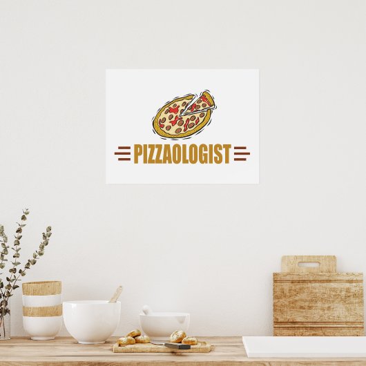 Funny Pizza Poster (Küche)