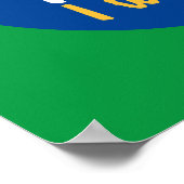 Funny Pizza Pun Liebe Triangle Kitchen Typografie Poster (Ecke)