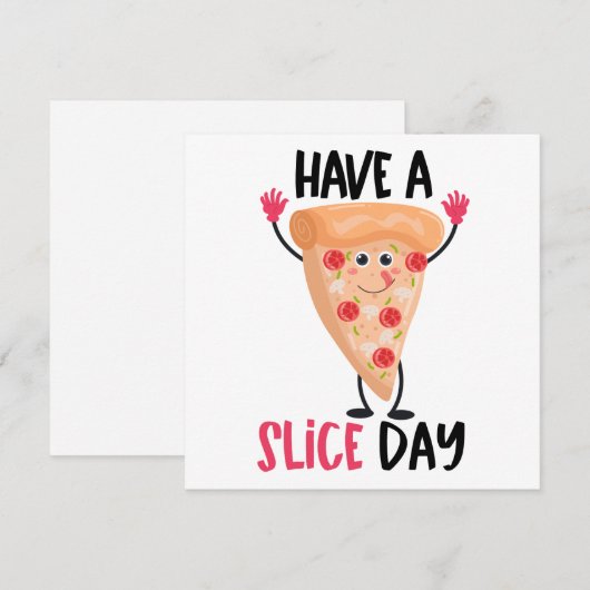 Funny Pizza Pun Mitteilungskarte (Vorne/Hinten)