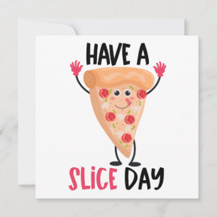 Funny Pizza Pun Mitteilungskarte