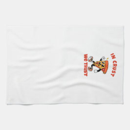 Funny Pizza Shirt – In Crust We Trust Graphic Tee Geschirrtuch