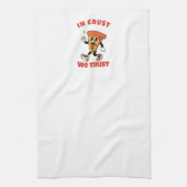 Funny Pizza Shirt – In Crust We Trust Graphic Tee Geschirrtuch (Vertikal)