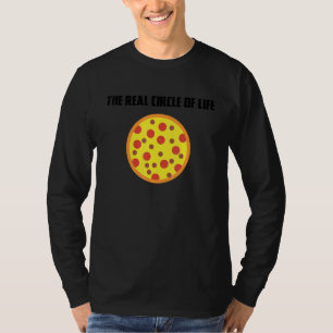 Funny Pizza Slice Fast Food Italienischer Zirkel d T-Shirt