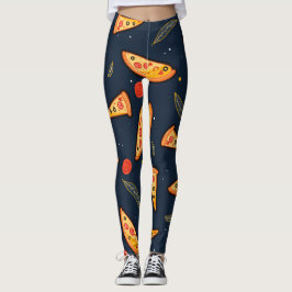 Funny pizza slice leggings