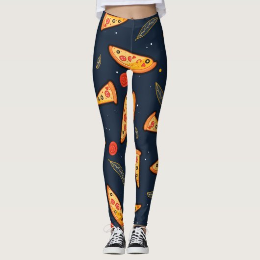 Funny pizza slice leggings (Vorderseite)