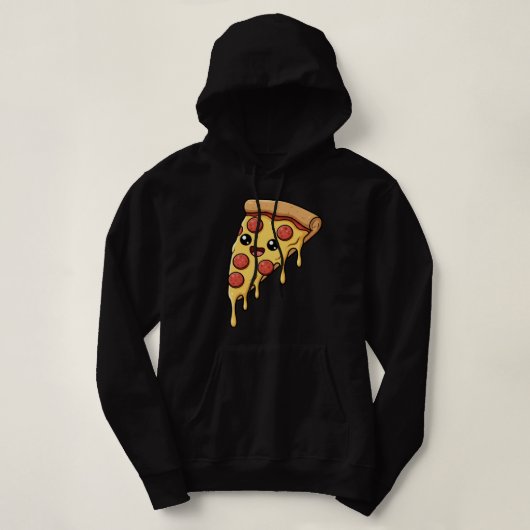 Funny Pizza Slice Lover Hoodie (Design vorne)