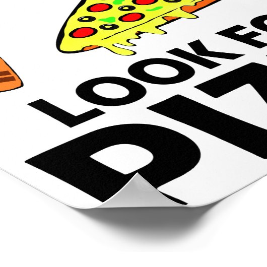 Funny Pizza Slice Lover Unglaublich witzig T - Shi Poster (Ecke)