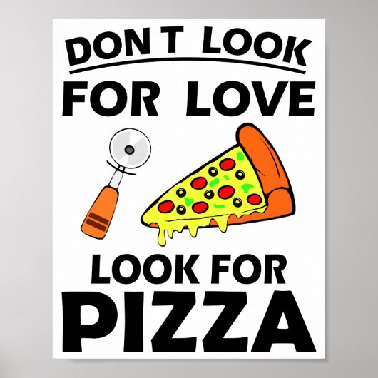 Funny Pizza Slice Lover Unglaublich witzig T - Shi Poster (Vorne)