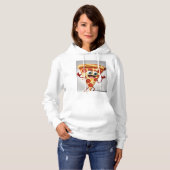 Funny  Pizza Slice T-Shirt - Cute Anthropomorphic  Hoodie (Vorne ganz)