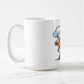 Funny Pizza Slice Zitat Kaffeetasse (Links)