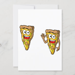 Funny Pizza Slices Einladung
