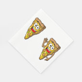 Funny Pizza Slices Napkins Serviette (Ecke)