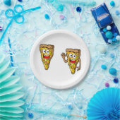 Funny Pizza Slices Paper Tellers Pappteller (Party)