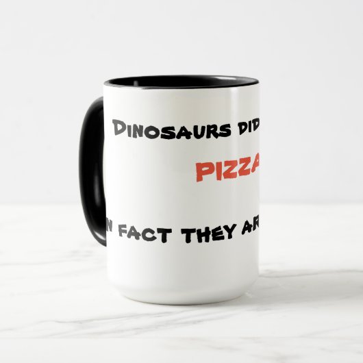 Funny Pizza Tasse (Vorderseite Links)