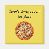 Funny Pizza Theme Magnet (Vorne)