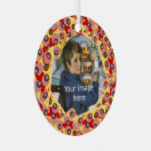 Funny Pizza Triangle thematischer Rahmen für Foto Ornament Aus Metall (Vorderseite Rechts)