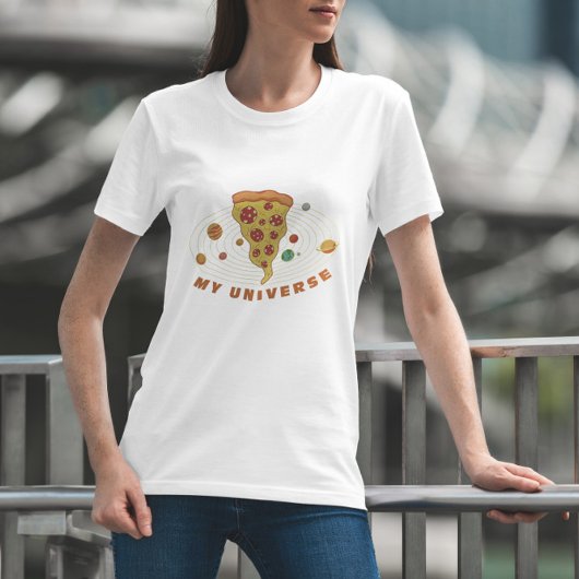 Funny Pizza Universe T-Shirt