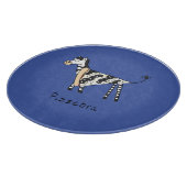 Funny Pizza Zebra Niedlicher Cartoon Kinder Schneidebrett (Ecke)