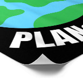 Funny Planet - Umweltschutz Globe Envi Poster (Ecke)