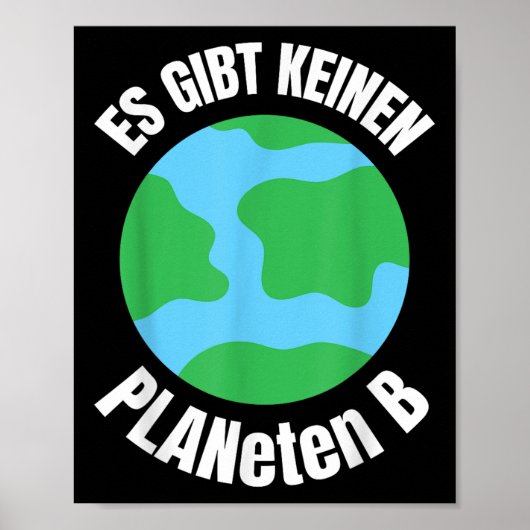 Funny Planet - Umweltschutz Globe Envi Poster (Vorne)