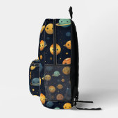 Funny Planets Space Pattern Bedruckter Rucksack (Rechts)