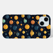 Funny Planets Space Pattern Case-Mate iPhone Hülle (Rückseite (Horizontal))