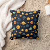 Funny Planets Space Pattern Kissen (Decke)