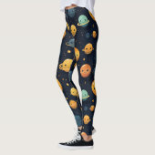 Funny Planets Space Pattern Leggings (Links)