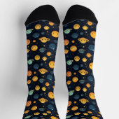 Funny Planets Space Pattern Socken (Oben)
