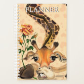 Funny Planner mit Romantischer Giraffe Gentleman Planer (Vorderseite)