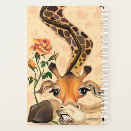 Funny Planner mit Romantischer Giraffe Gentleman Planer (Rückseite)