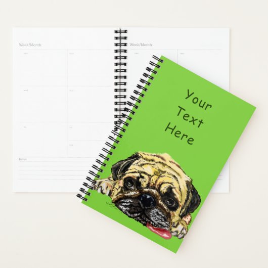 Funny Planner mit Rug Dog - Benutzerdefinierter Te Planer (Anzeige)