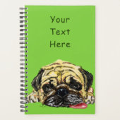 Funny Planner mit Rug Dog - Benutzerdefinierter Te Planer (Vorderseite)