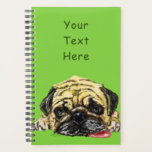 Funny Planner mit Rug Dog - Benutzerdefinierter Te Planer (Vorderseite)