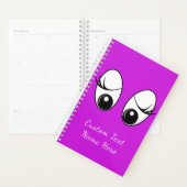 Funny Planner Neugierige Augen Custom Text and Col Planer (Anzeige)