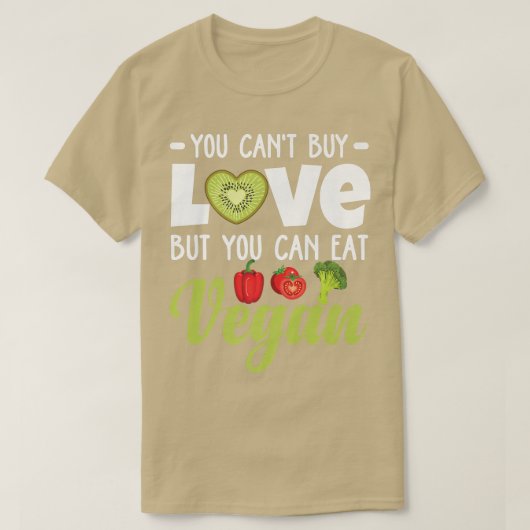 Funny Plant Based Vegetarian Organic Food Veggies  T-Shirt (Design vorne)