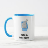 Funny Planter Cat Tasse, Vorlage Tasse (Links)