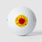 Funny Platsch Personalisiert Golf Ball (Vorderseite)