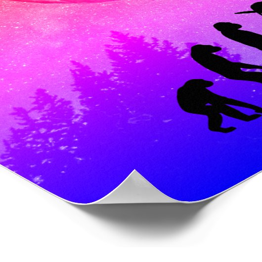 Funny Player Evolution Thema Netball Poster (Ecke)