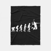 Funny Player Evolution Theory Badminton Fleecedecke (Vorderseite)
