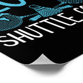 Funny Player Liebe Badminton Joke I Liebe Shuttle  Poster (Ecke)