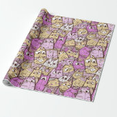Funny Playful Cats Geschenkpapier (Ungerollt)