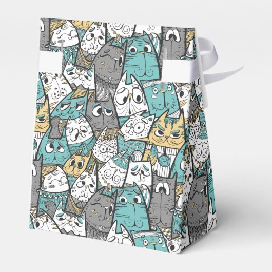 Funny Playful Cats Geschenkschachtel (Rückseite)